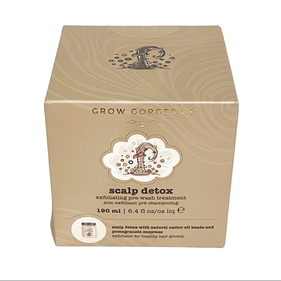 Grow Gorgeous Scalp Detox Exfoliating Pre Wash Treatment Hair Care New NWT 6.4oz - Picture 2 of 5